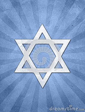 Judaism Starburst grunge background Stock Photo