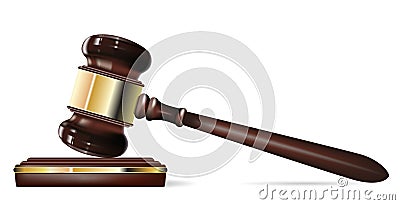 Judge gavel Vector Illustration