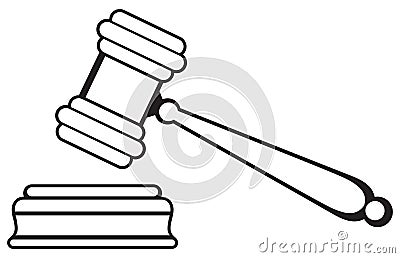 Judge gavel Vector Illustration