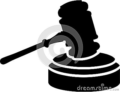 Judge Gavel Justice Vector Illustration