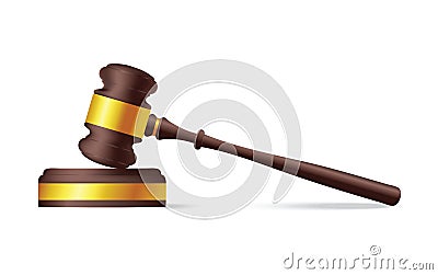 Judge gavel Vector Illustration