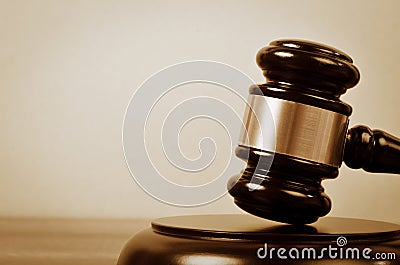 Judge Law And Justice Symbol. Stock Photo