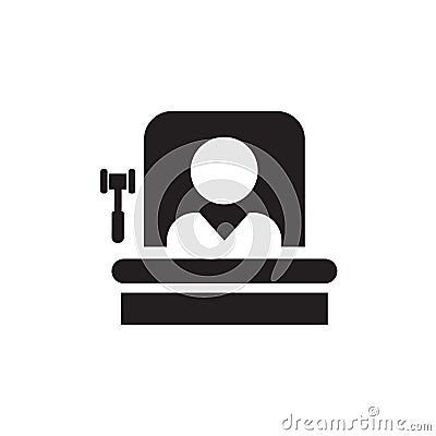 judge. Vector illustration decorative design Vector Illustration