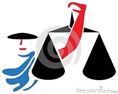 Judicature Vector Illustration