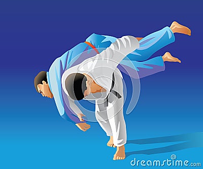 Judo Vector Illustration