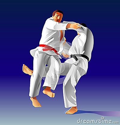 Judo Vector Illustration