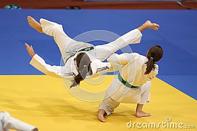 Judo action Editorial Stock Photo