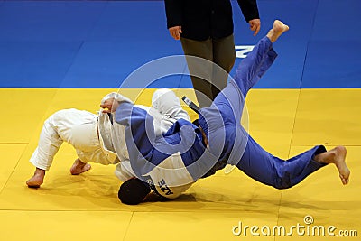 Judo action Editorial Stock Photo