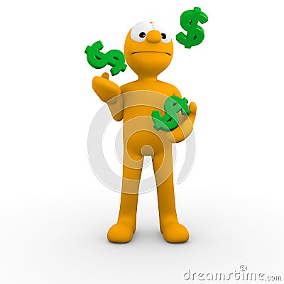 Juggling your finances Stock Photo