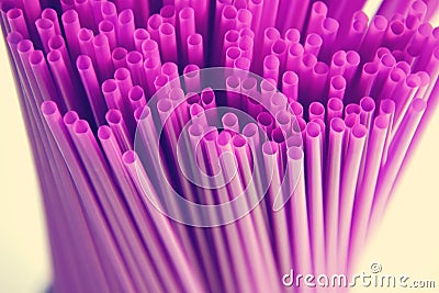 Juice straws abstract background for bars Stock Photo