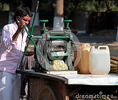 Juice vendor Editorial Stock Photo