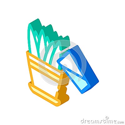 Juicer equipment isometric icon vector illustration sign Vector Illustration