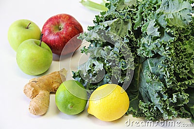 Juicing ingredients Stock Photo