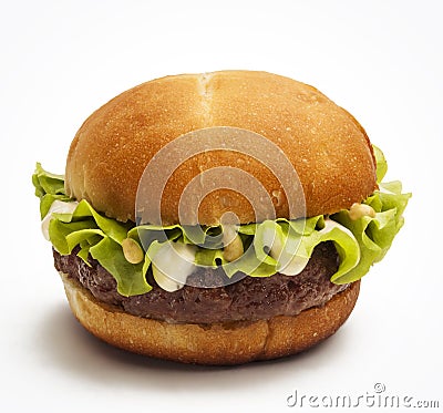 Juicy burger Stock Photo