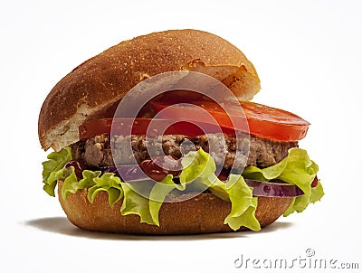 Juicy burger Stock Photo