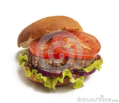 Juicy burger Stock Photo