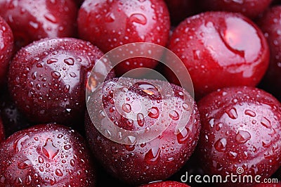 Juicy cherries Stock Photo