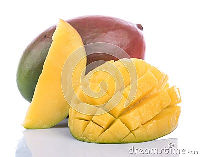 Juicy fresh mango Stock Photo