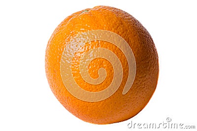 Juicy fresh orange on white background Stock Photo