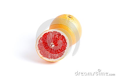 Grapefruit isolated on white Stock Photo