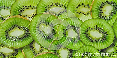 Juicy green kiwi Stock Photo