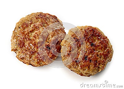 Juicy homemade baked meat cutlets Stock Photo