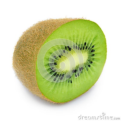 Juicy kiwi fruit isolated on white background Stock Photo