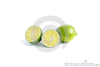 Lime isolated on white background Stock Photo