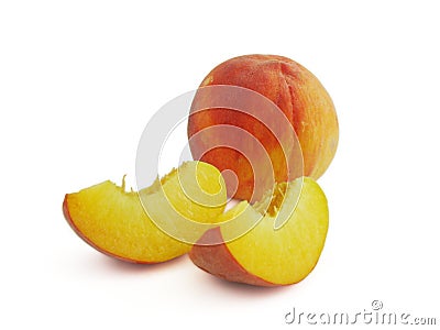 Juicy peach fruit Stock Photo