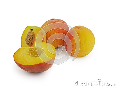 Juicy peach fruit Stock Photo