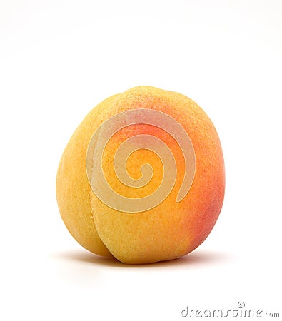 Juicy peach isolated Stock Photo