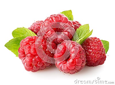 Juicy raspberry Stock Photo