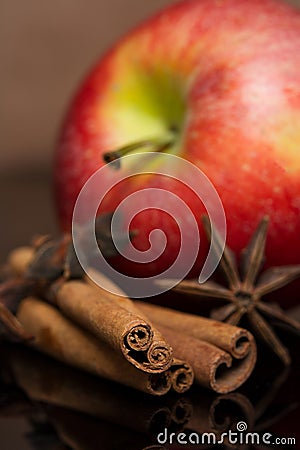 juicy red Apple Stock Photo