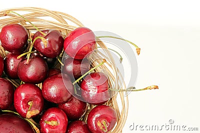 Juicy ripe cherries Stock Photo