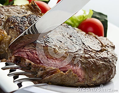 Juicy steak Stock Photo