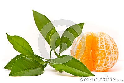 Juicy tangerine Stock Photo