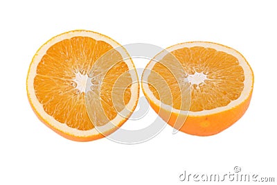 Juicy and Tasty Orange halves Stock Photo