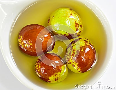 Jujube jojoba fruits Stock Photo