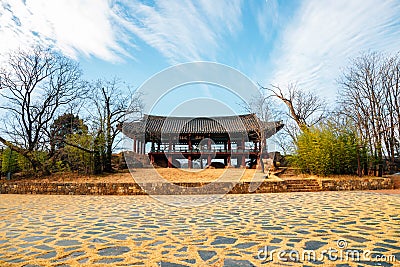 Jukseoru Korean traditional pavilion in Samcheok, Korea Stock Photo