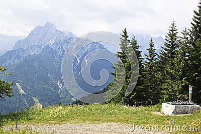 Julian Alps seen from Pec Mountain, Austria Stock Photo