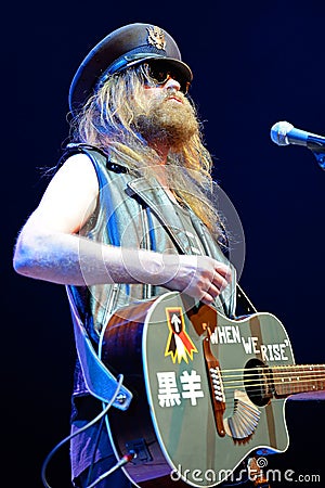 Julian Cope (English rock musician, author, musicologist and cultural commentator) performs at Heineken Primavera Sound Editorial Stock Photo