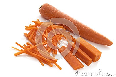 Julienne Carrots Stock Photo