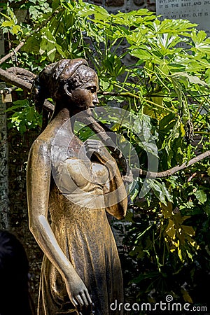 Juliet`s statue in Verona, love forever Italy Stock Photo