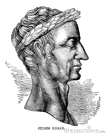 Julius Caesar Cartoon Illustration