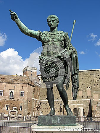 Julius Caesar Statue Stock Photo