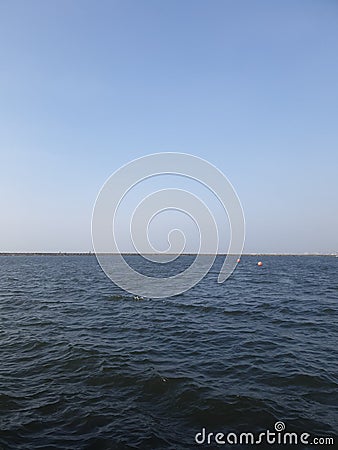29 July 2022, Ancol, Jakarta, Indonesia - the beach area of Lagon Ancol, the garden of dreams Stock Photo