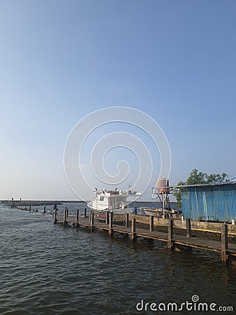 29 July 2022, Ancol, Jakarta, Indonesia - the beach area of Lagon Ancol, the garden of dreams Stock Photo