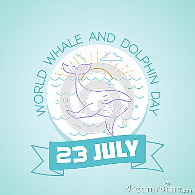 23 july Dolphin Day Stock Photo