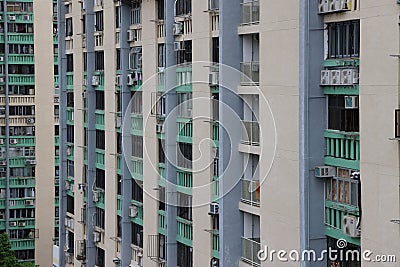 July 30 2023 Oi Man Estate, historic building serve as a public gathering place Editorial Stock Photo