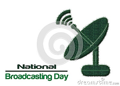 July 23rd- National Broadcasting Day concept. Stock Photo